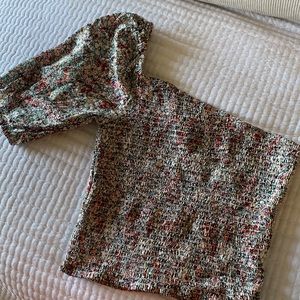 Angie One Shoulder Floral Top